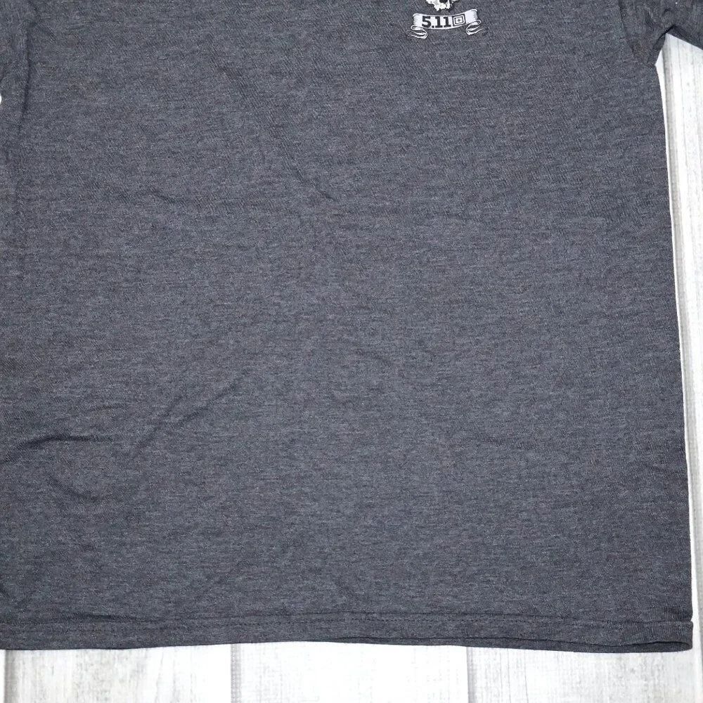5.11 Tactical Premium Mobility Patriot T-Shirt - CHARCOAL HEATHER - M - Picture 3 of 7